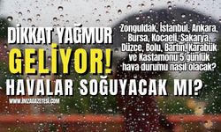 Zonguldak, Ankara, İstanbul, Bursa, Düzce, Kocaeli, Sakarya, Bolu,  Karabük, Bartın ve Kastamonu'da hava durumu
