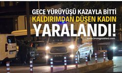 Ereğli’de Gece Yürüyüşü Kazayla Bitti: Kaldırımdan Düşen Kadın Yaralandı