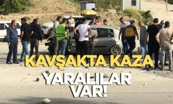 Kavşakta kaza! Yaralılar var