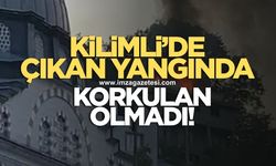 Kilimli'de çıkan yangında korkulan olmadı