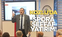 KOZLU’DA SPORA YATIRIM, ŞEFFAFLIKLA DESTEKLENİYOR: "ALNIMIZ AK, HESABIMIZ AÇIK"