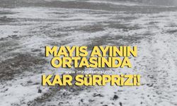Mayıs ayının ortasında kar yağdı