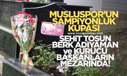 Şampiyonluk kupasını mezarlığa getirdiler