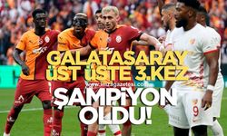 Üst üste 3.kez şampiyon olan Galatasaray 5.yıldızı taktı