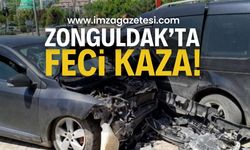 Zonguldak Devrek'te Kaza: Aşırı Hızlı Sürücü Kaldırıma Uçtu
