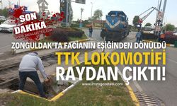 Zonguldak’ta Facianın Eşiğinden Dönüldü: TTK Lokomotifi Raydan Çıktı!