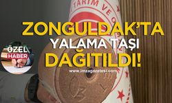 Zonguldak’ta “yalama taşı” dağıtıldı!