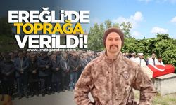 İntihar eden polis Ertunç Gül, Ereğli'de toprağa verildi...