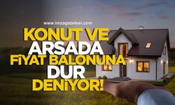 Konut ve arsada fiyat balonuna dur deniyor!