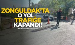 Zonguldak'ta o yol trafiğe kapandı!