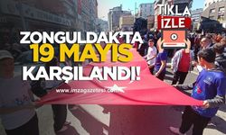 106 metrelik şanlı bayrakla 19 Mayıs’ı karşıladılar…