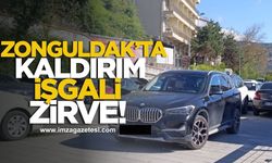 Zonguldak'ta kaldırım işgalinde zirve!