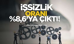TÜİK verilerine göre işsizlik oranı %8,6’ya çıktı!