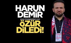 Zonguldakspor A.Ş Başkanı Harun Demir taraftarlardan özür diledi