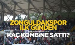 Zonguldakspor ilk günden kaç kombine sattı?