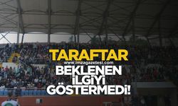 Zonguldakspor taraftarı beklenen ilgiyi göstermedi
