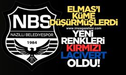 Zonguldakspor'un küme düşmesine sebep olan Nazillispor'un yeni renkleri kırmızı lacivert oldu