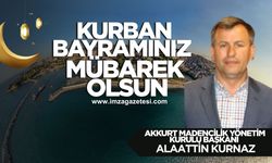 Alaattin Kurnaz Kurban Bayramı mesajı...