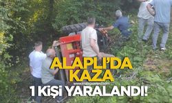 Alaplı'da traktör kazası! 1 kişi yaralandı