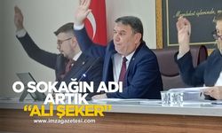 Zonguldak'ta Bir Sokağa 'Ali Şeker' İsmi Verildi...