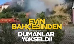 Bahçede yangın!
