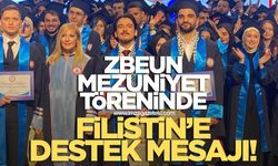 BEUN Tıp Fakültesi mezuniyet töreninde Filistin'e destek mesajı