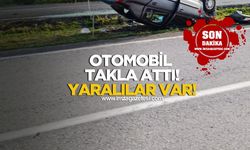 Zonguldak-Ankara Karayolunda Feci Kaza... Otomobil Takla Attı!