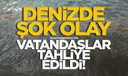 Denizde şok olay! Vatandaşlar tahliye edildi