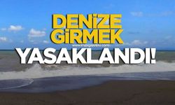 Denize girmek yasaklandı