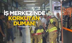 İş Merkezinde Korkutan Duman!