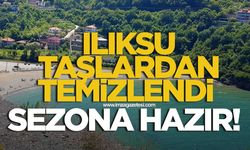 ILIKSU PLAJ SAHİLİ TAŞLARDAN ARINDIRILDI..