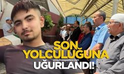 Irmakta boğulan 19 yaşındaki Ensar Akgül son yolculuğuna uğurlandı