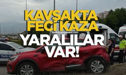 Kavşakta kaza! Yaralılar var