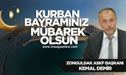 Zonguldak ASKF Başkanı Kemal Demir Kurban Bayramı mesajı...