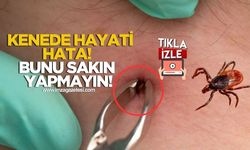 Hayati Hata! Kene Üzerine Ateş Basmayın, Ölüm Riski Artıyor...