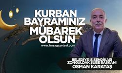 Osman Karataş Kurban Bayramı mesajı...