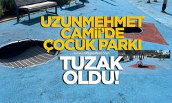 Uzunmehmet Cami'de çocuk parkı, tuzak parkı oldu!