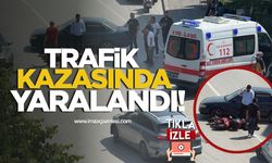 Otomobil ile Elektrikli Motosiklet Çarpıştı, Sürücü Yaralandı!