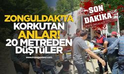 Zonguldak'ta Korkutan Anlar! 20 Metre Derinliğe Düştüler, İşte İlk Görüntüler!