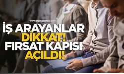 İş Arayanlar Dikkat! Fırsat Kapısı Açıldı!