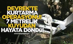 Devrek'te Kurtarma Operasyonu! 7 Metrelik Kuyudan Hayata Döndü!