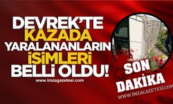 Devrek'te kazada yaralananların isimleri belli oldu!