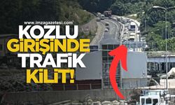 Kozlu girişinde trafik kilit!