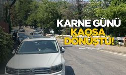 Ted Koleji Önünde Trafik Çilesi... Gelişigüzel Parklar Trafiği Felç Etti!