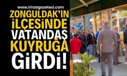 Zonguldak'ın İlçesinde Bayram Sabahı Kuyruk | Zonguldak haber