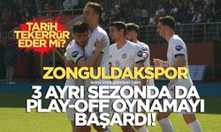 Zonguldakspor 3 ayrı sezonda da play-off oynamayı başardı! Tarih tekerrür eder mi?