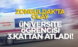 Zonguldak'ta olay! Üniversite öğrencisi 3.kattan atladı