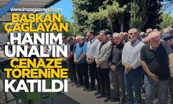 Başkan Mustafa Çağlayan, Hanım Ünal’ın Cenaze Törenine Katıldı