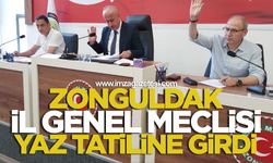 Zonguldak İl Genel Meclisi Yaz Tatiline Girdi