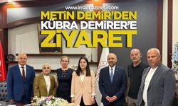 Zonguldak TSO Yönetim Kurulu Başkanı Metin Demir Kilimli Kaymakamı Kübra Demirer’i Ziyaret Etti